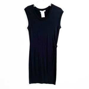 BCBGeneration Shirt Dress Black Causal Ruched XS